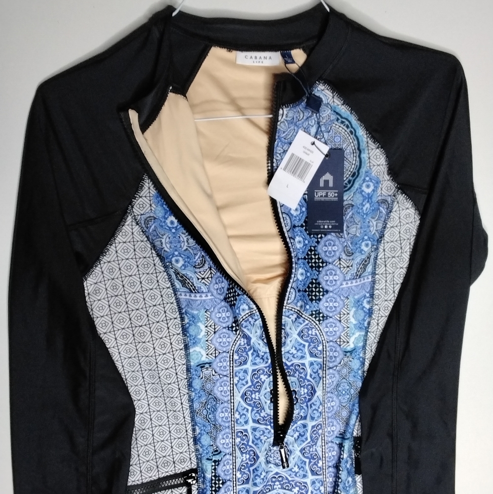 Cabana Life Midnight Marrakesh Unisuit One-Piece 50+UV Protection Large Blue - Picture 12 of 15